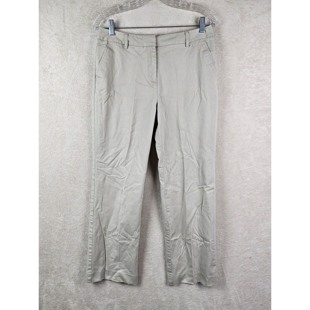 Talbots Women's Stretch Wide Leg Chino Pants Petites Size 10